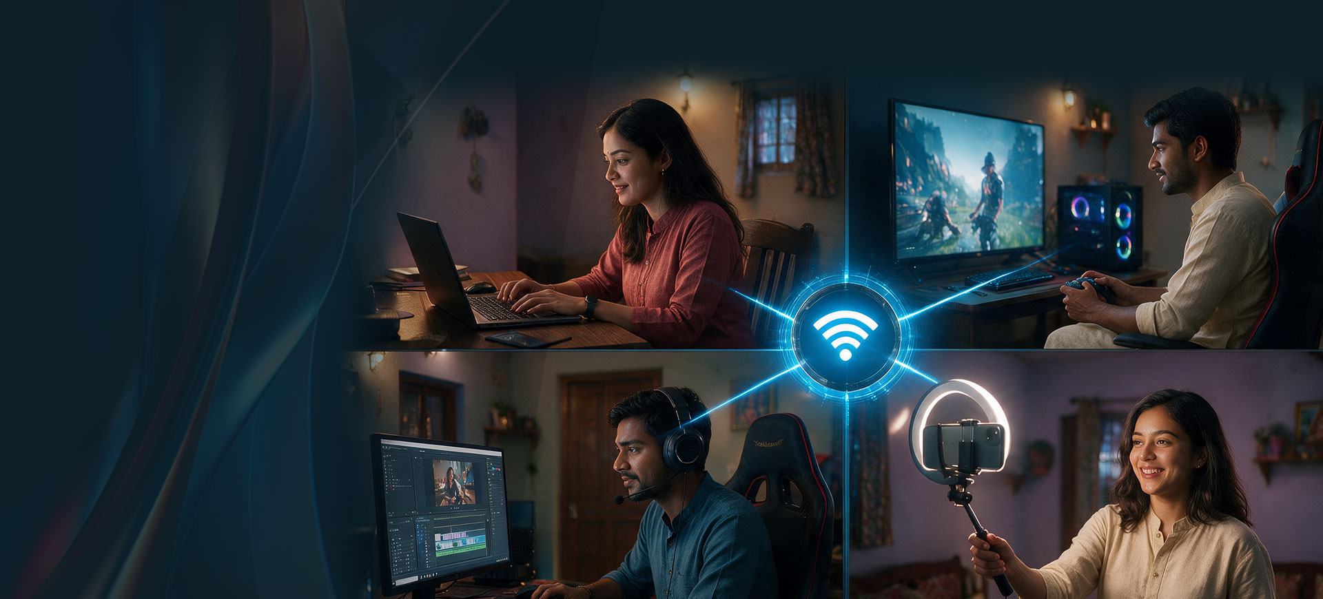 Family connected at home